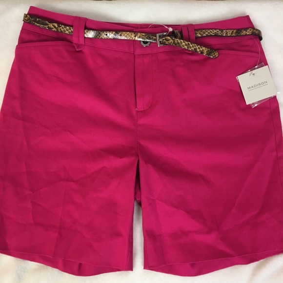 SOLD NWT Madison Belted Dress Shorts - Picture 3 of 7